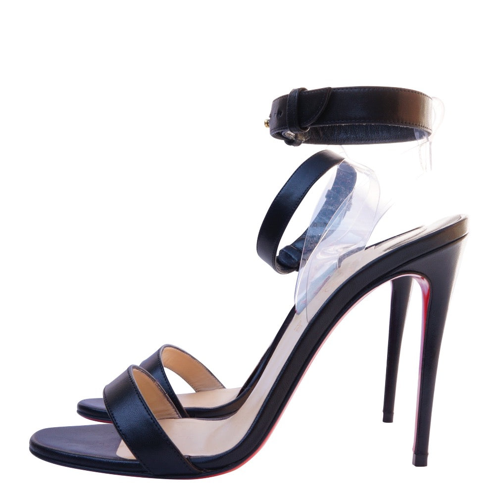 Christian Louboutin Jonatina 100 Leather Sandals –