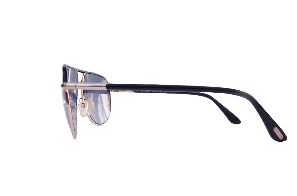 Tom Ford Aviator Sunglasses Black Metal Tinted lenses