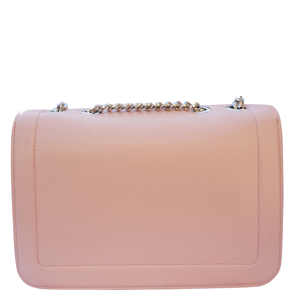 SALVATORE FERRAGAMO Vera Bow Leather Chain-Link Crossbody Bag