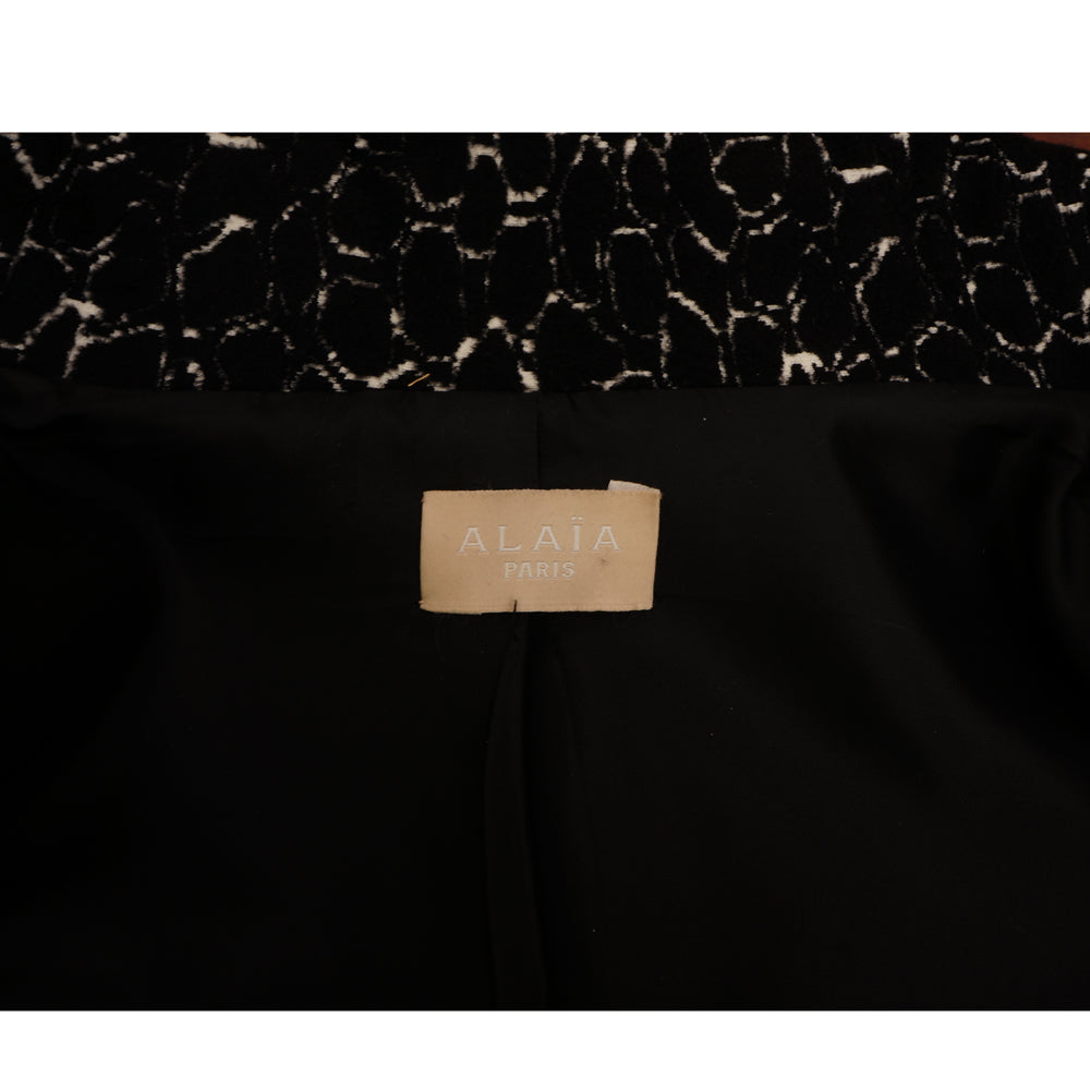 Alaia Black & White Cape