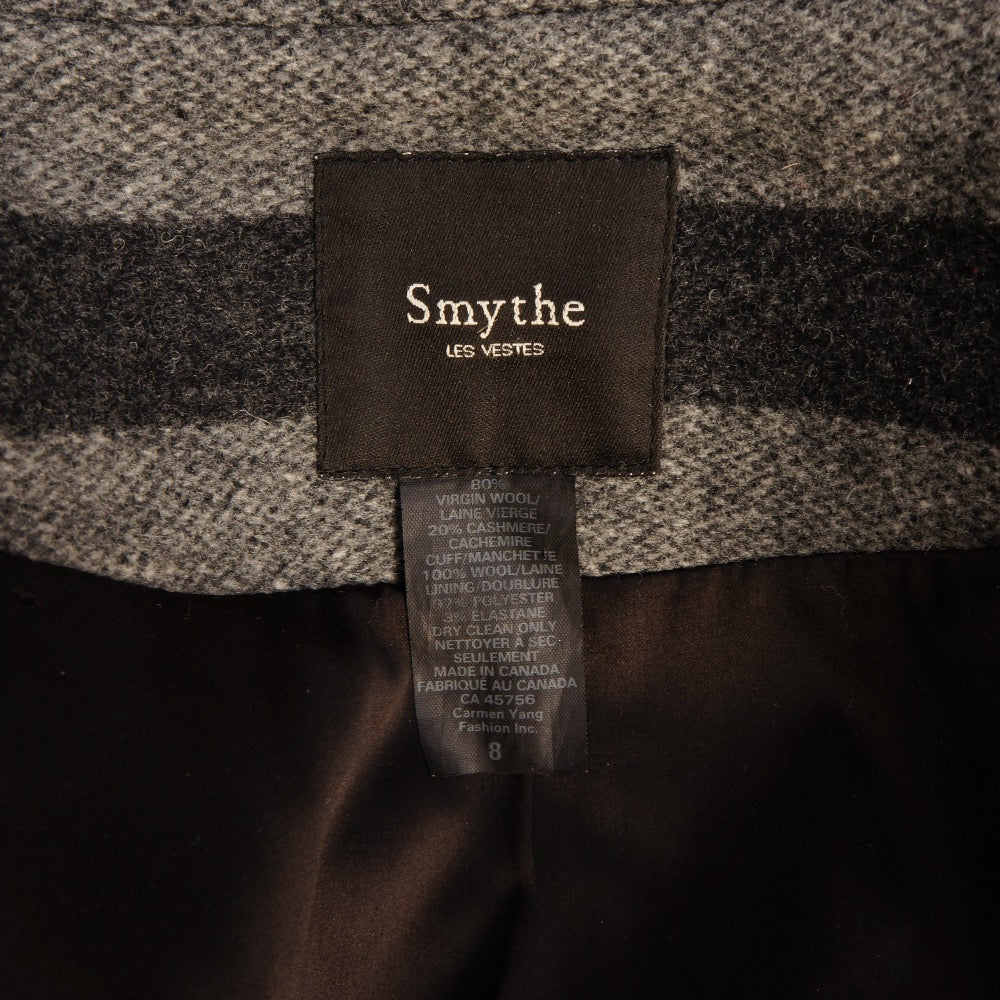 SMYTHE Virgin Wool & Cashmere Striped Jacket