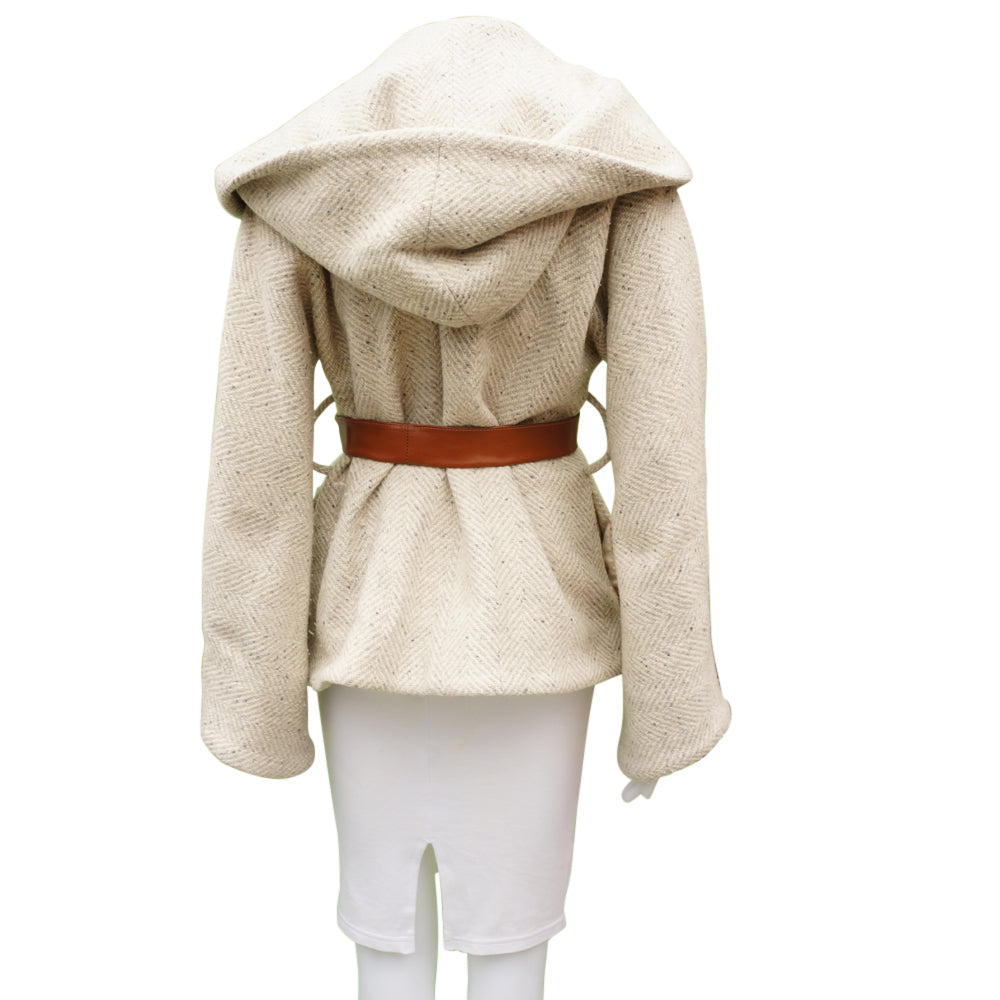 Smythe Hooded Wrap Wool Coat