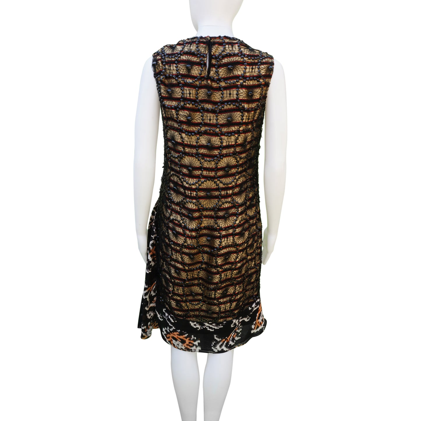 DRIES VAN NOTEN SEQUIN OVERLAY DRESS - leefluxury.com