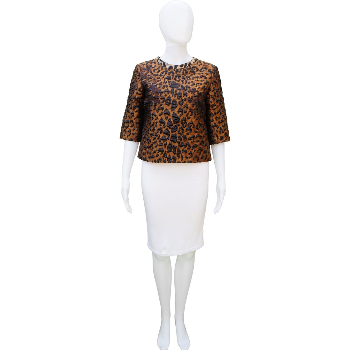 DRIES VAN NOTEN ANIMAL PRINT 2016 TOP - leefluxury.com