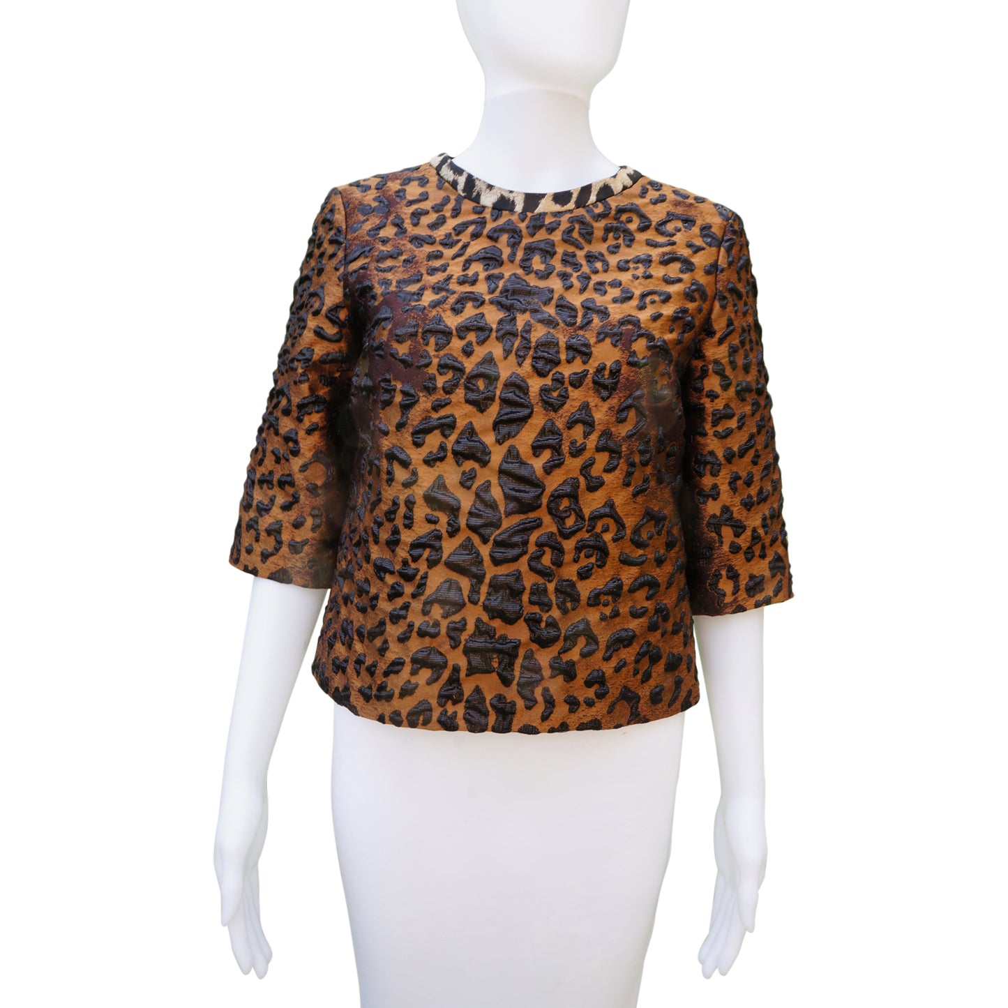 DRIES VAN NOTEN ANIMAL PRINT 2016 TOP - leefluxury.com