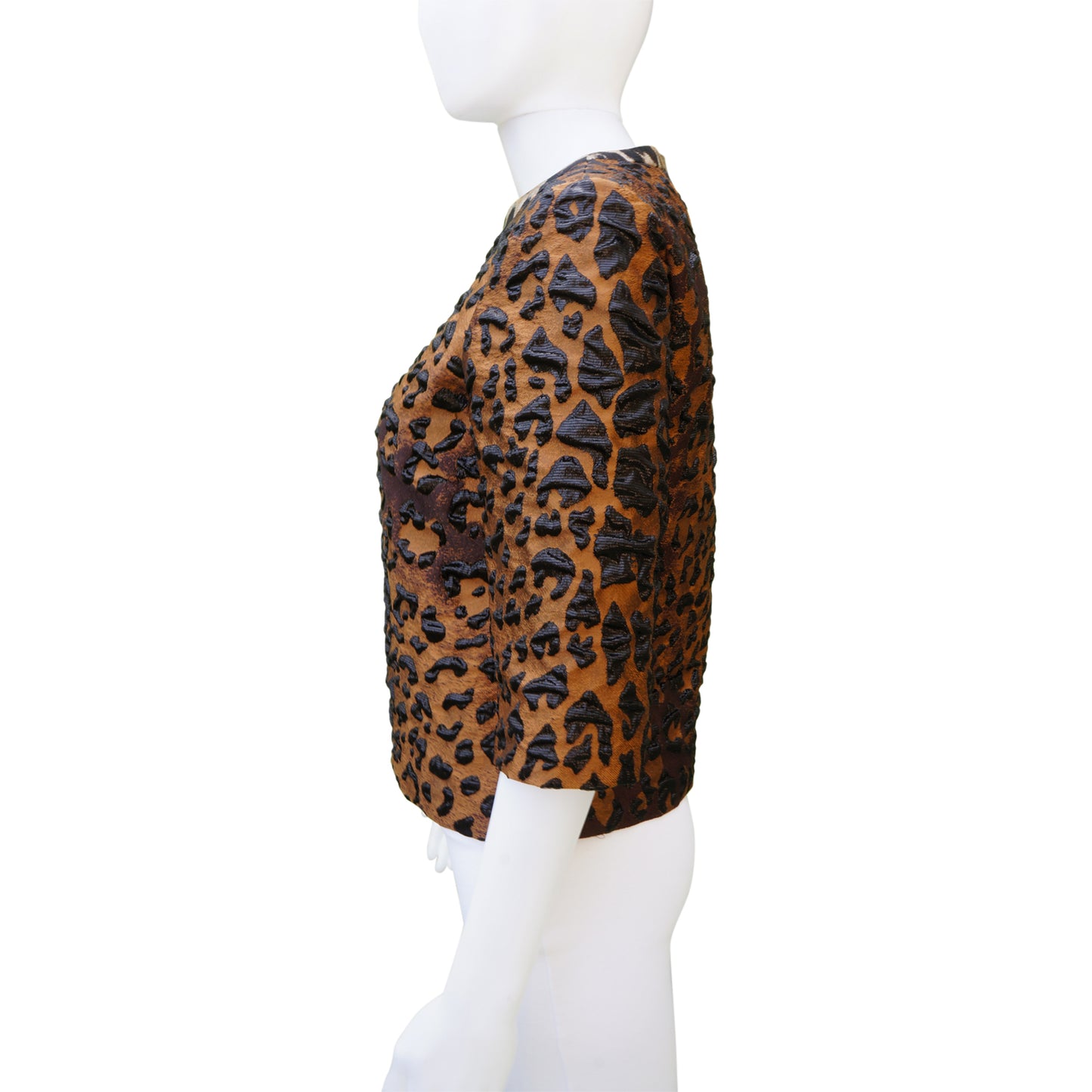 DRIES VAN NOTEN ANIMAL PRINT 2016 TOP - leefluxury.com