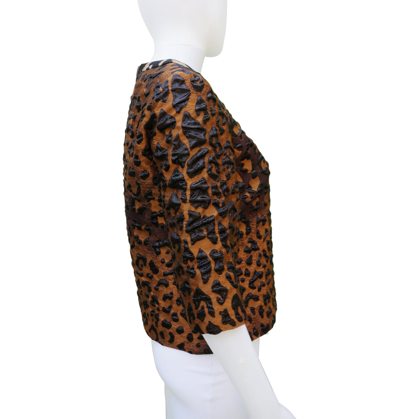 DRIES VAN NOTEN ANIMAL PRINT 2016 TOP - leefluxury.com