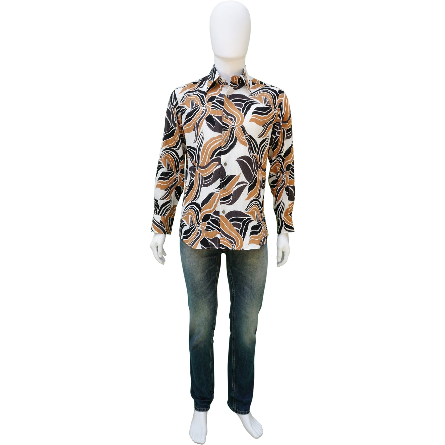 DOLCE & GABBANA FLORAL PRINT BUTTON-UP SHIRT - leefluxury.com
