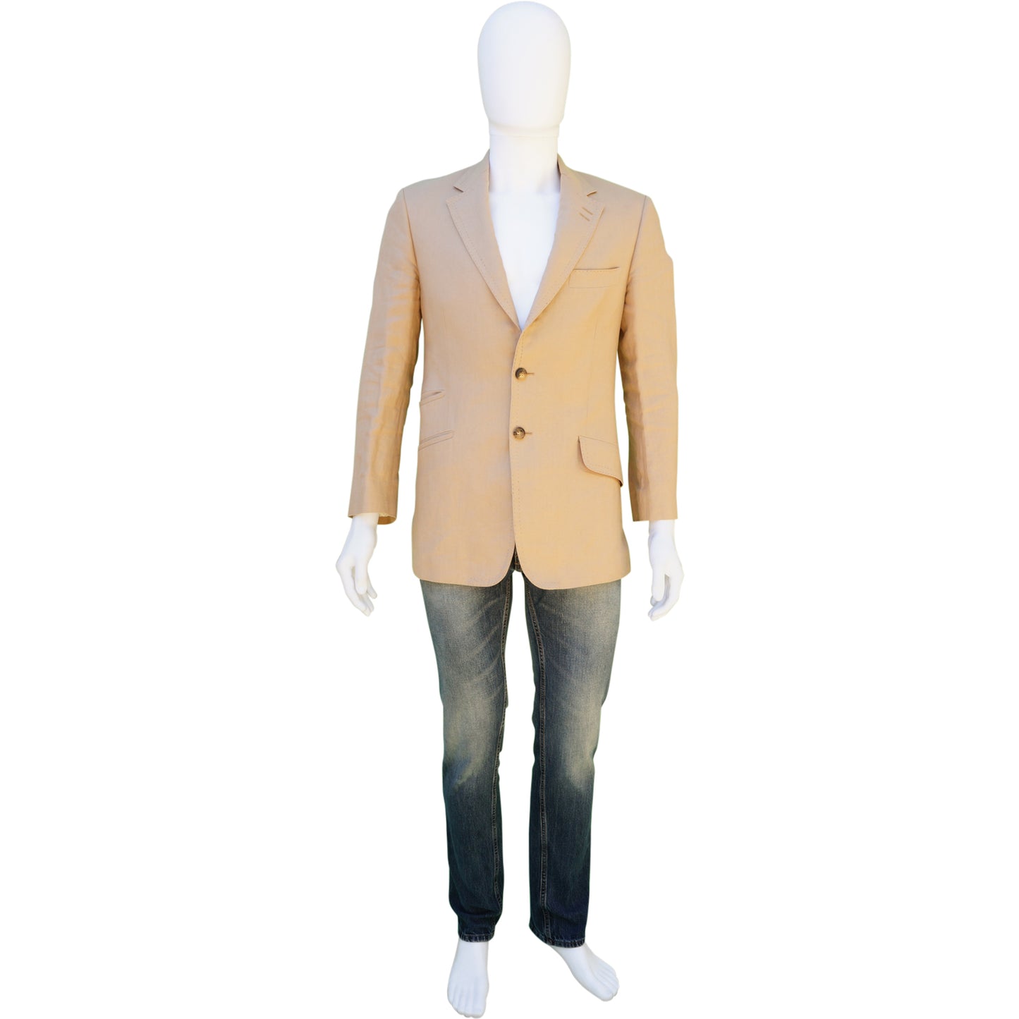 PAUL SMITH LIGHT TAN LINEN SPORT COAT - leefluxury.com