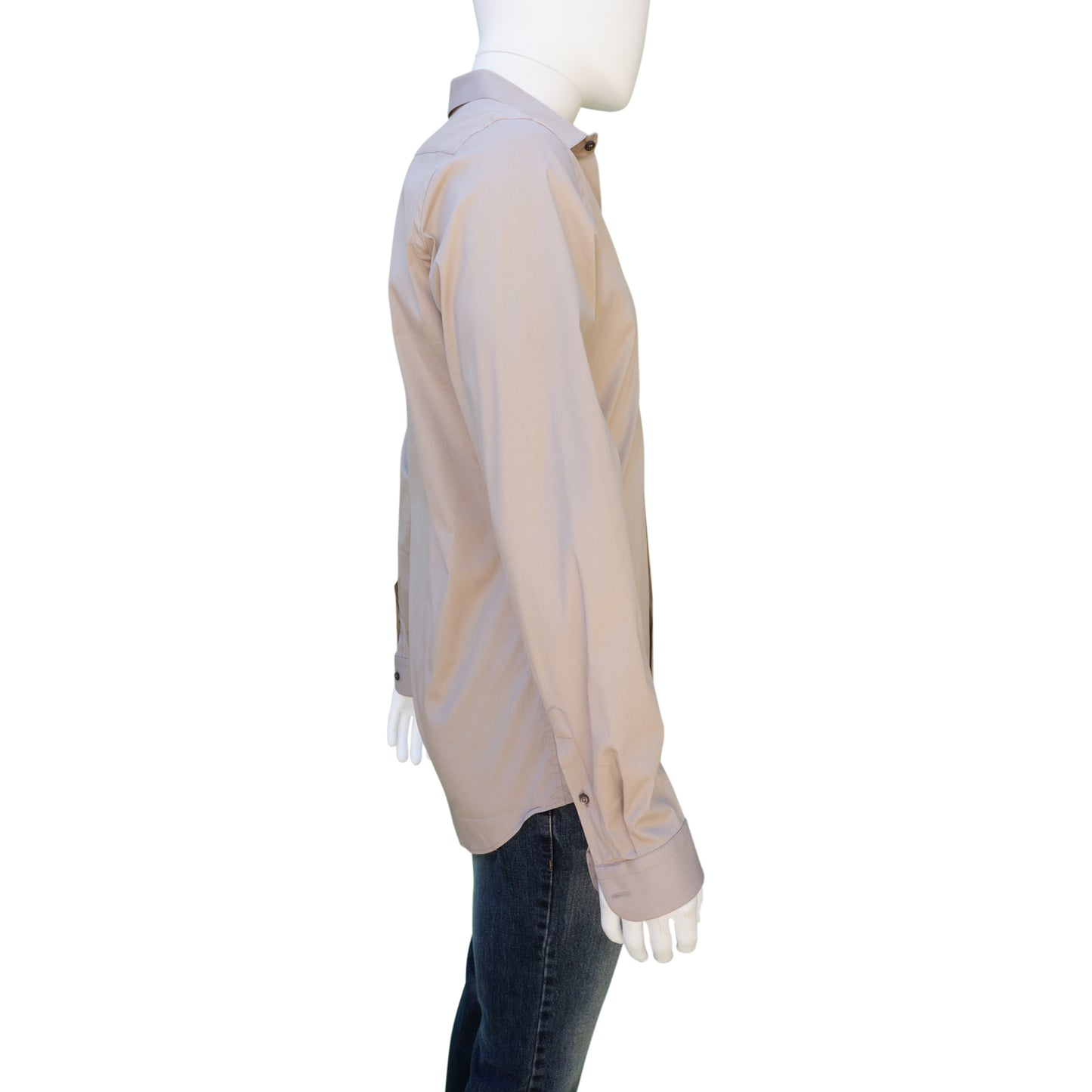 PRADA BROWN WOVEN BUTTON-UP SHIRT - leefluxury.com