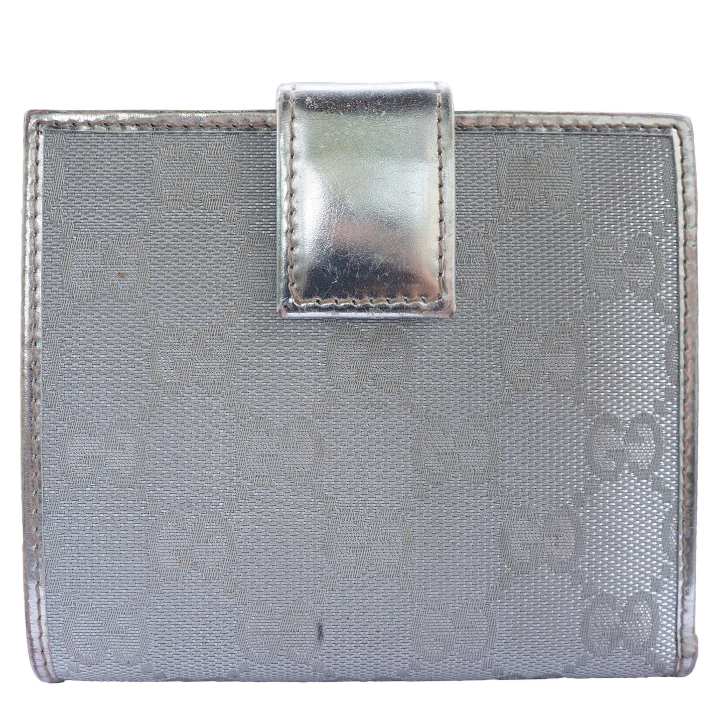 GUCCI GG CANVAS BRITT COMPACT WALLET - leefluxury.com
