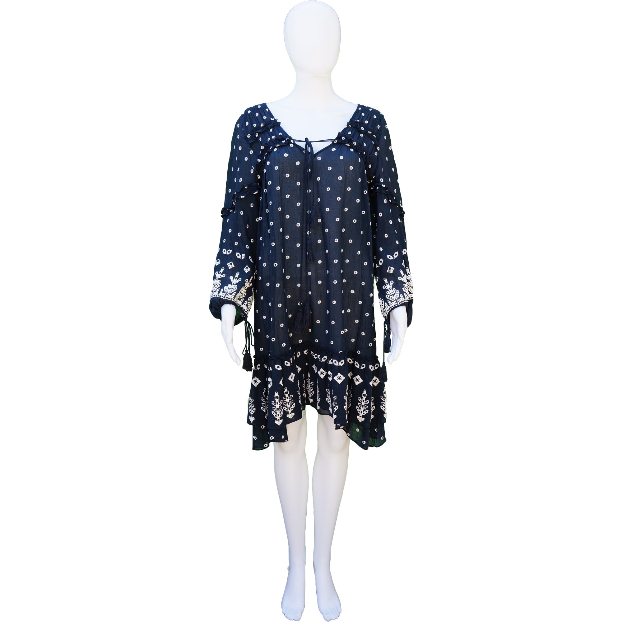 DEREK LAM 10 CROSBY EMBROIDERED DRESS leefluxury.com DEREK LAM 10 CROSBY EMBROIDERED DRESS leefluxury.com