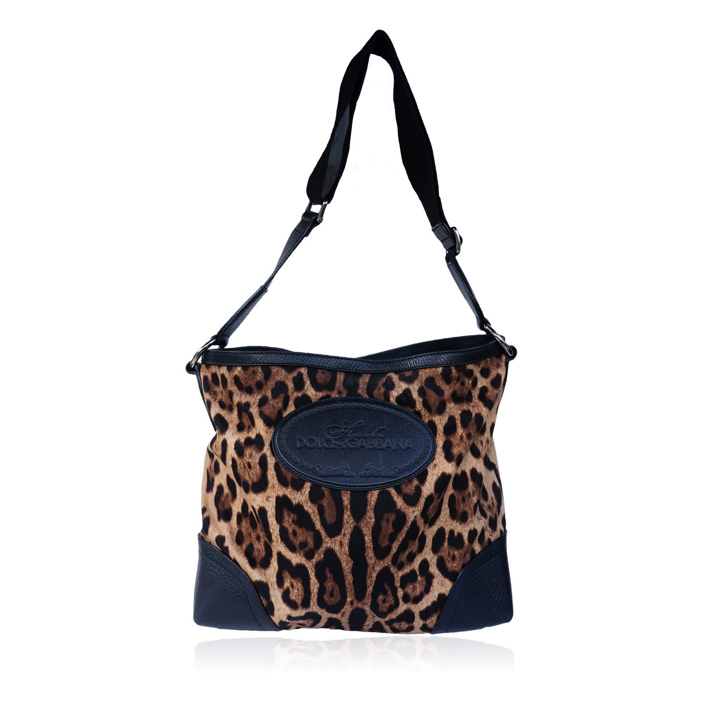 DOLCE & GABBANA ANIMALIER MESSENGER CROSSBODY BAG - leefluxury.com