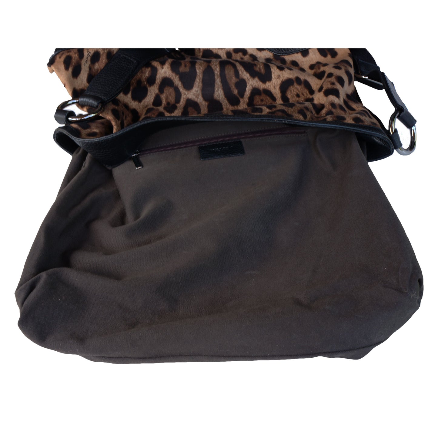 DOLCE & GABBANA ANIMALIER MESSENGER CROSSBODY BAG - leefluxury.com