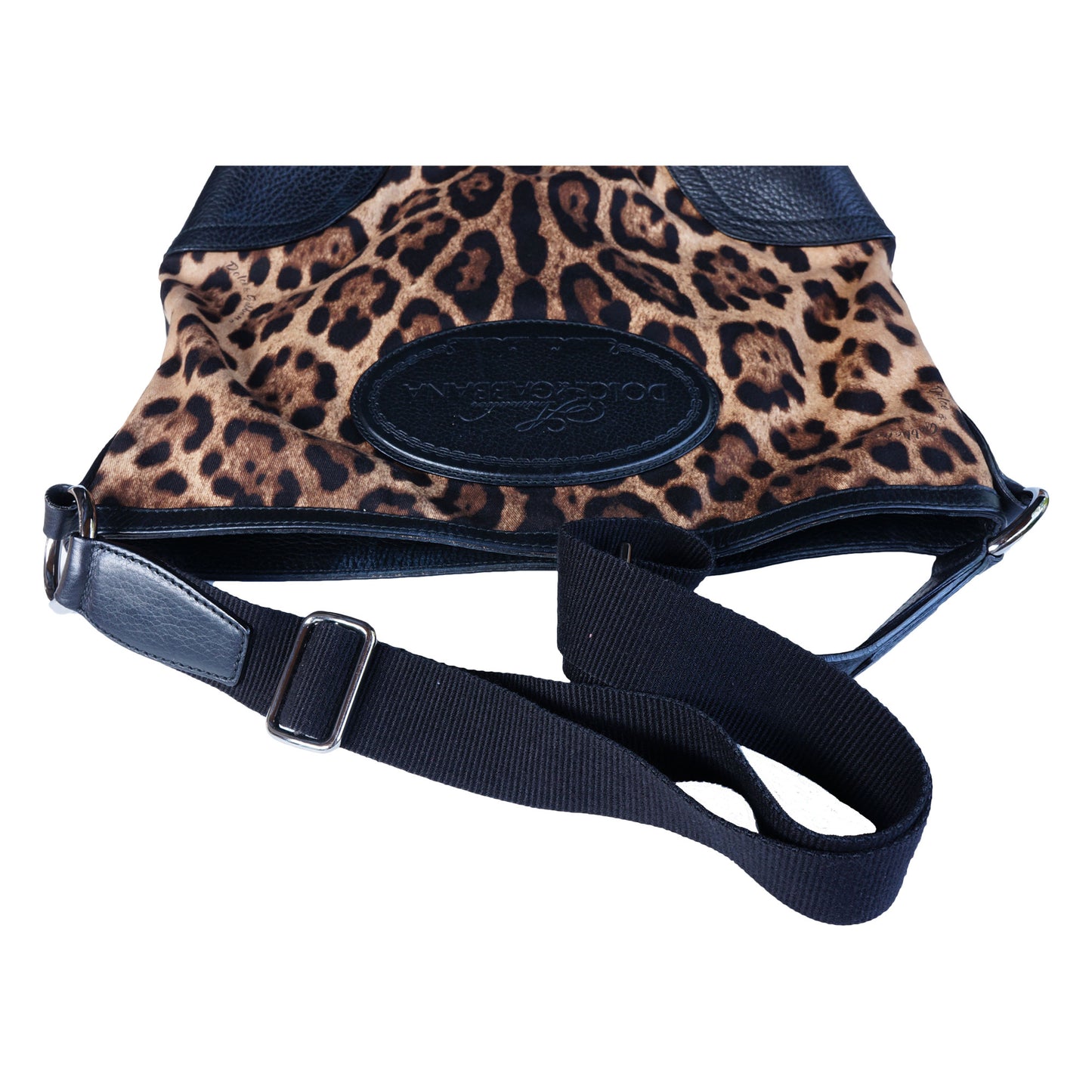 DOLCE & GABBANA ANIMALIER MESSENGER CROSSBODY BAG - leefluxury.com
