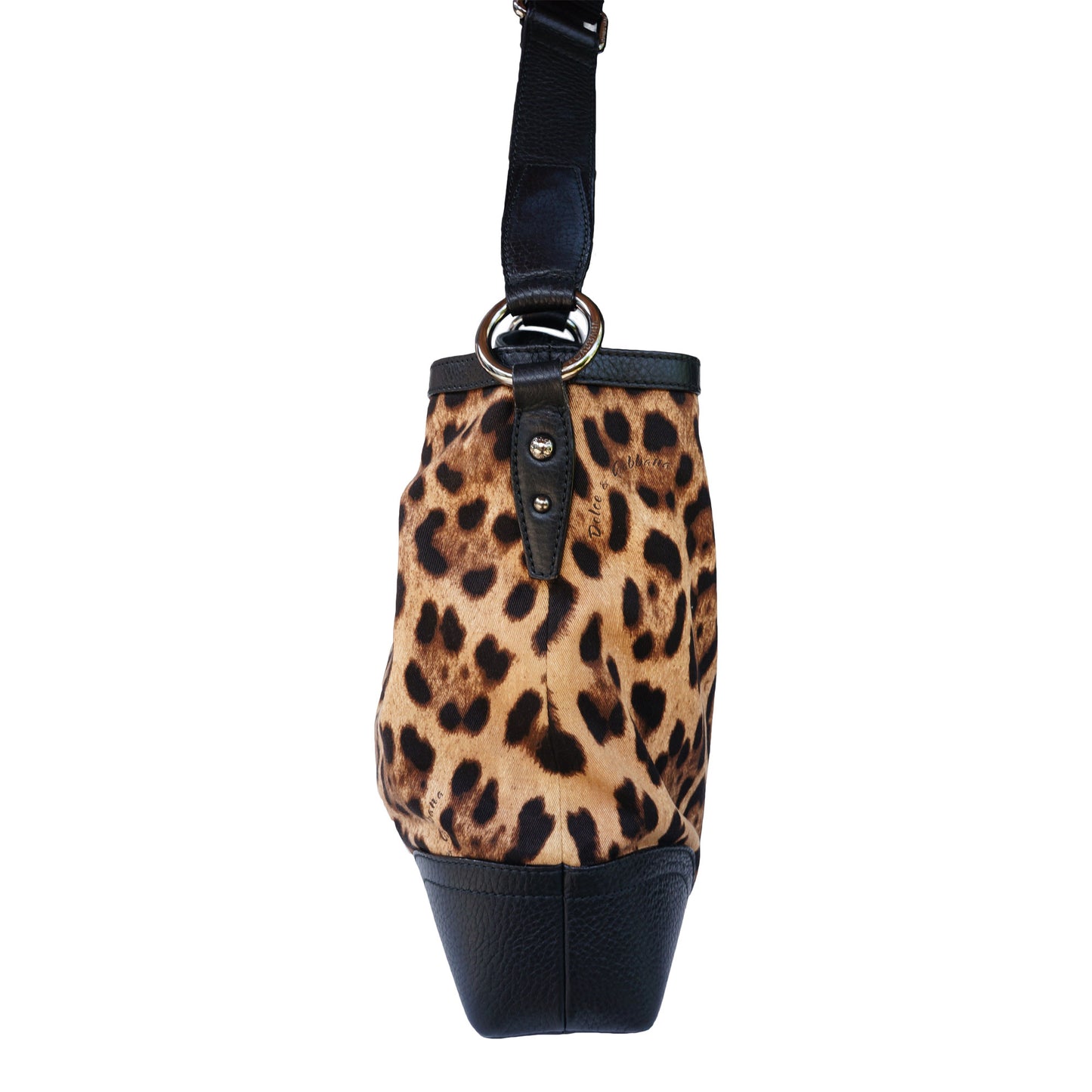 DOLCE & GABBANA ANIMALIER MESSENGER CROSSBODY BAG - leefluxury.com