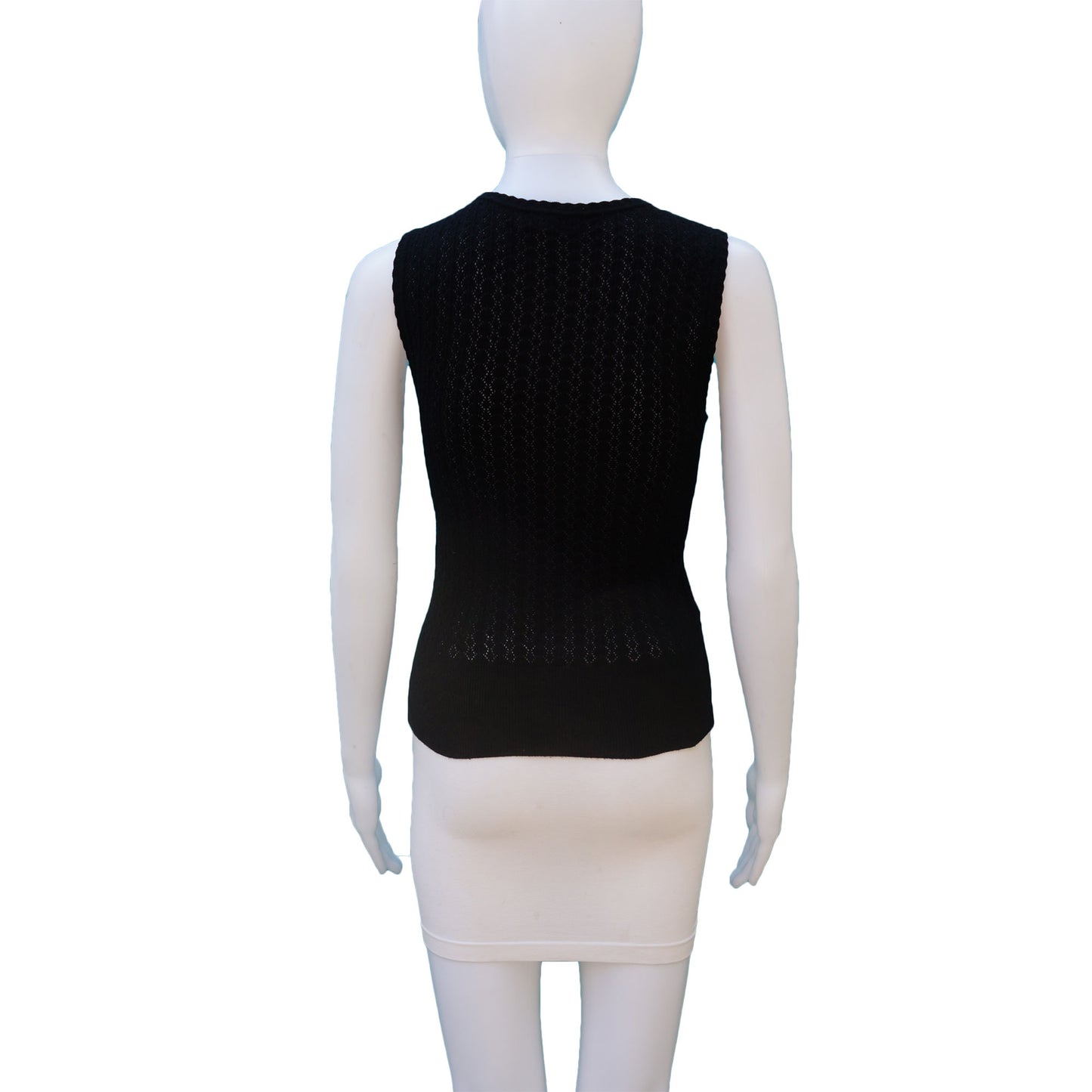 DOLCE & GABBANA CASHMERE BLEND CROCHET TOP - leefluxury.com