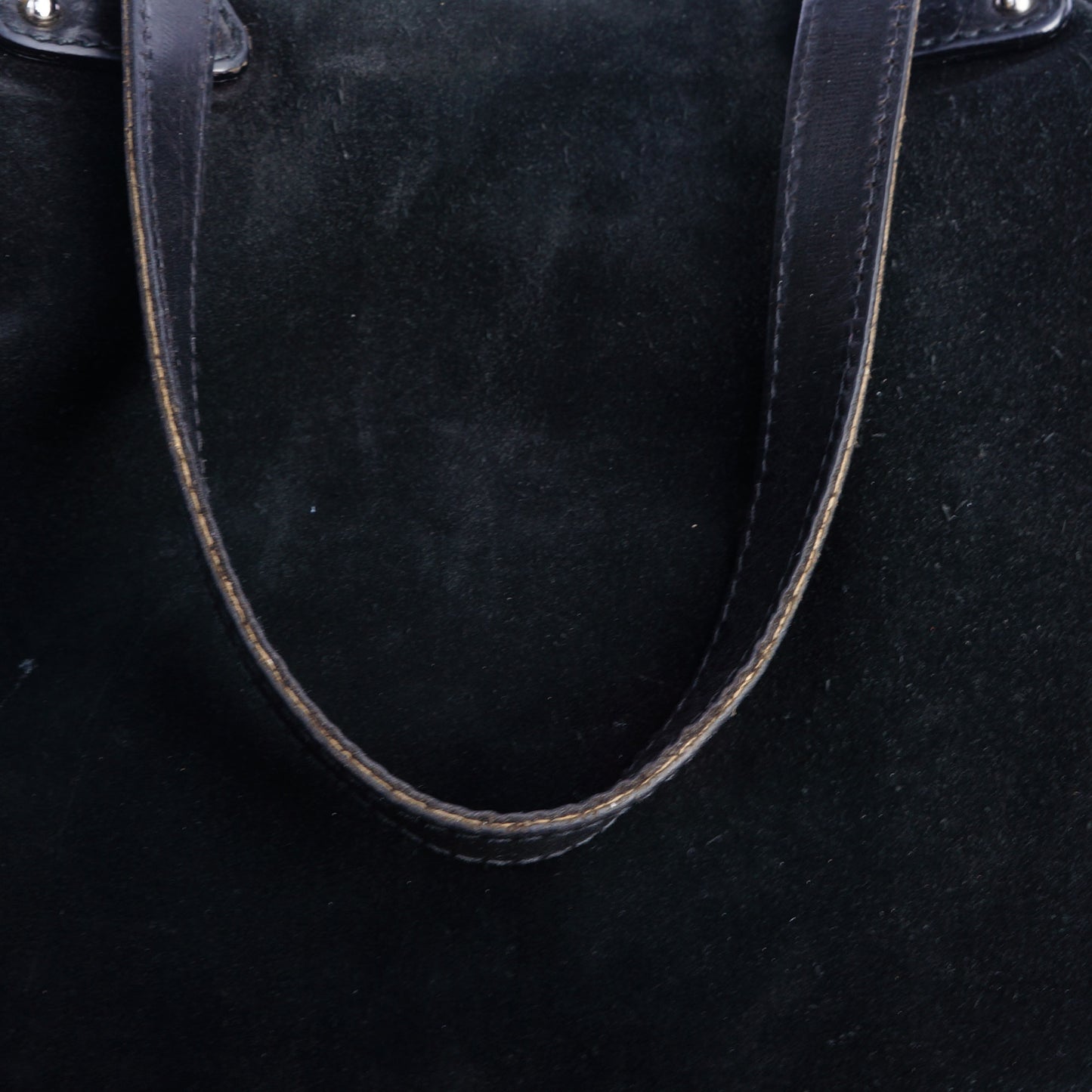 DOLCE & GABBANA BLACK SUEDE SHOULDER HOBO BAG - leefluxury.com