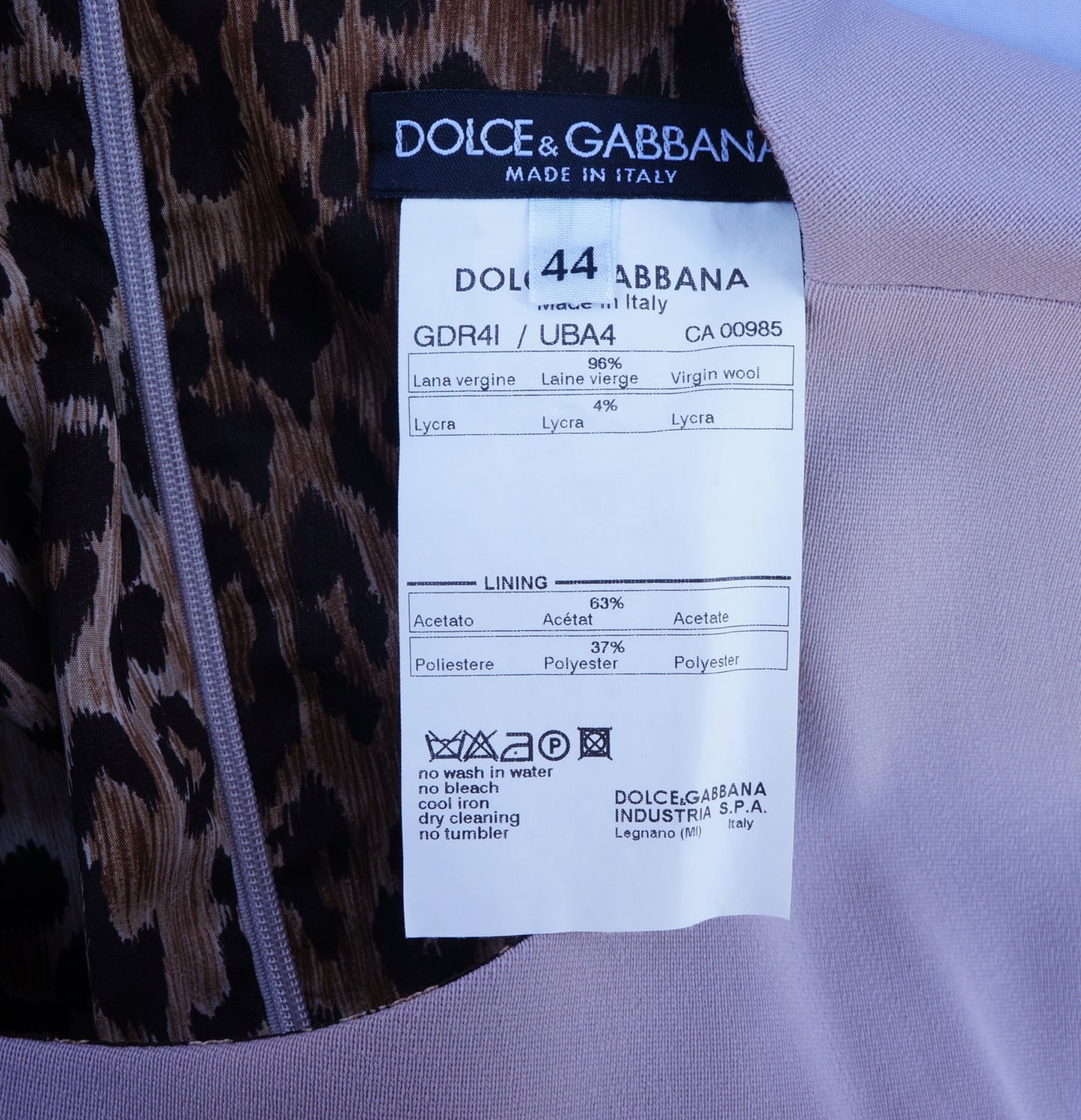 DOLCE & GABBANA STRETCH WOOL SLEEVELESS DRESS - leefluxury.com