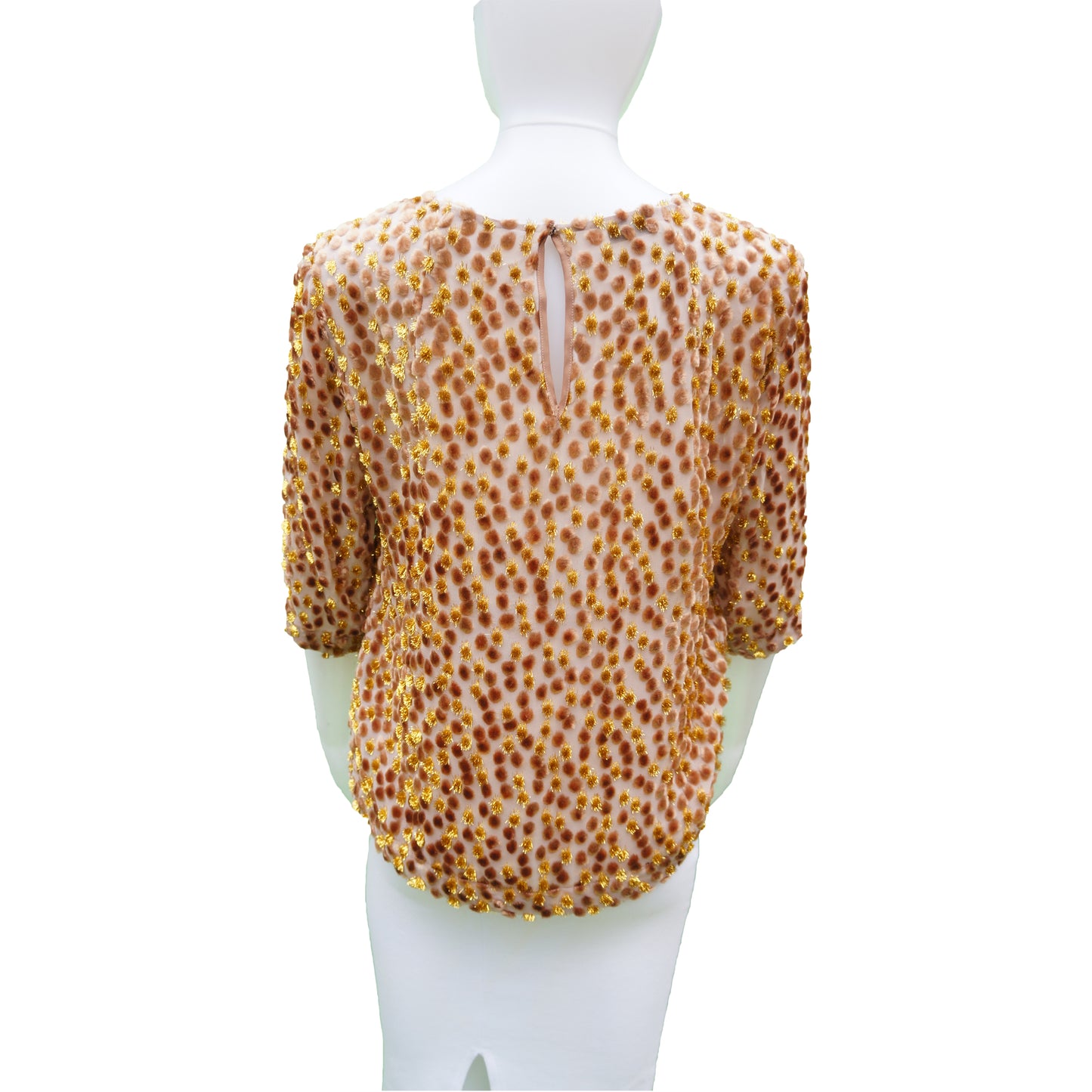 DRIES VAN NOTEN VELVET ANIMAL PRINT BOXY TOP - leefluxury.com