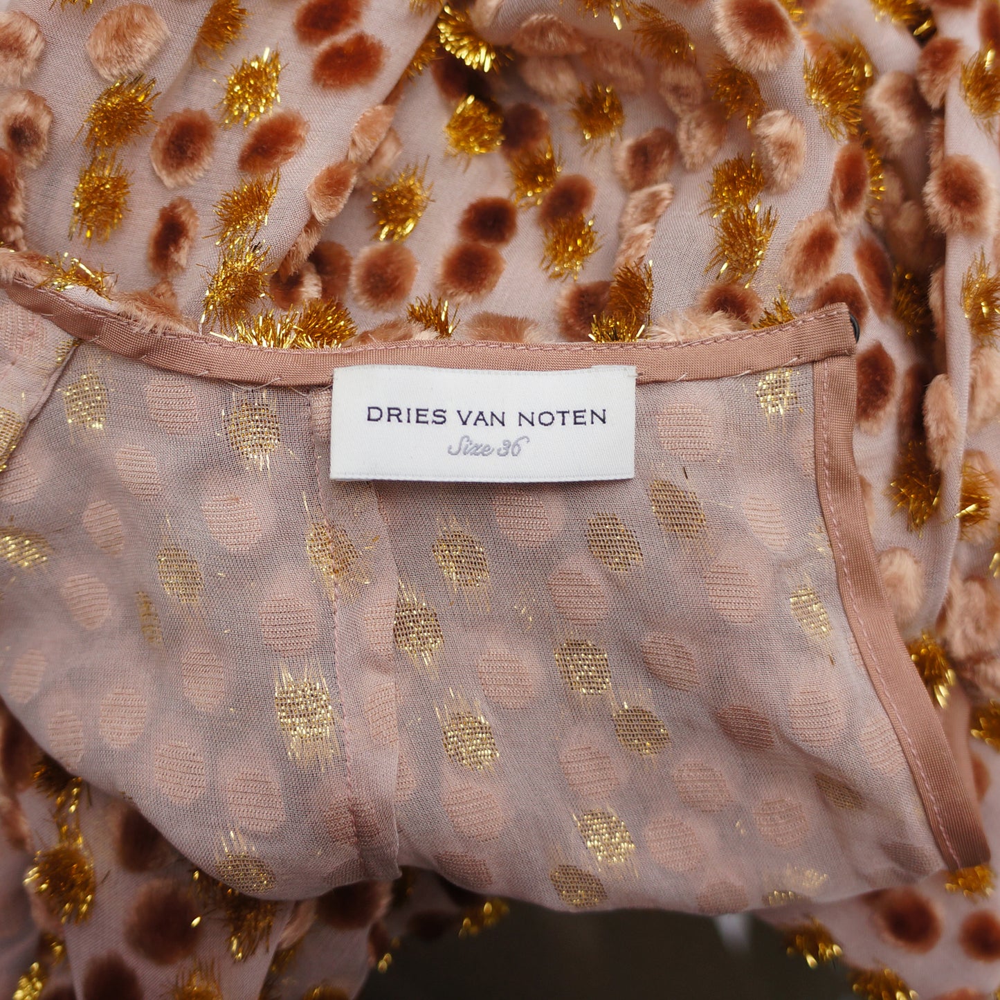 DRIES VAN NOTEN VELVET ANIMAL PRINT BOXY TOP - leefluxury.com