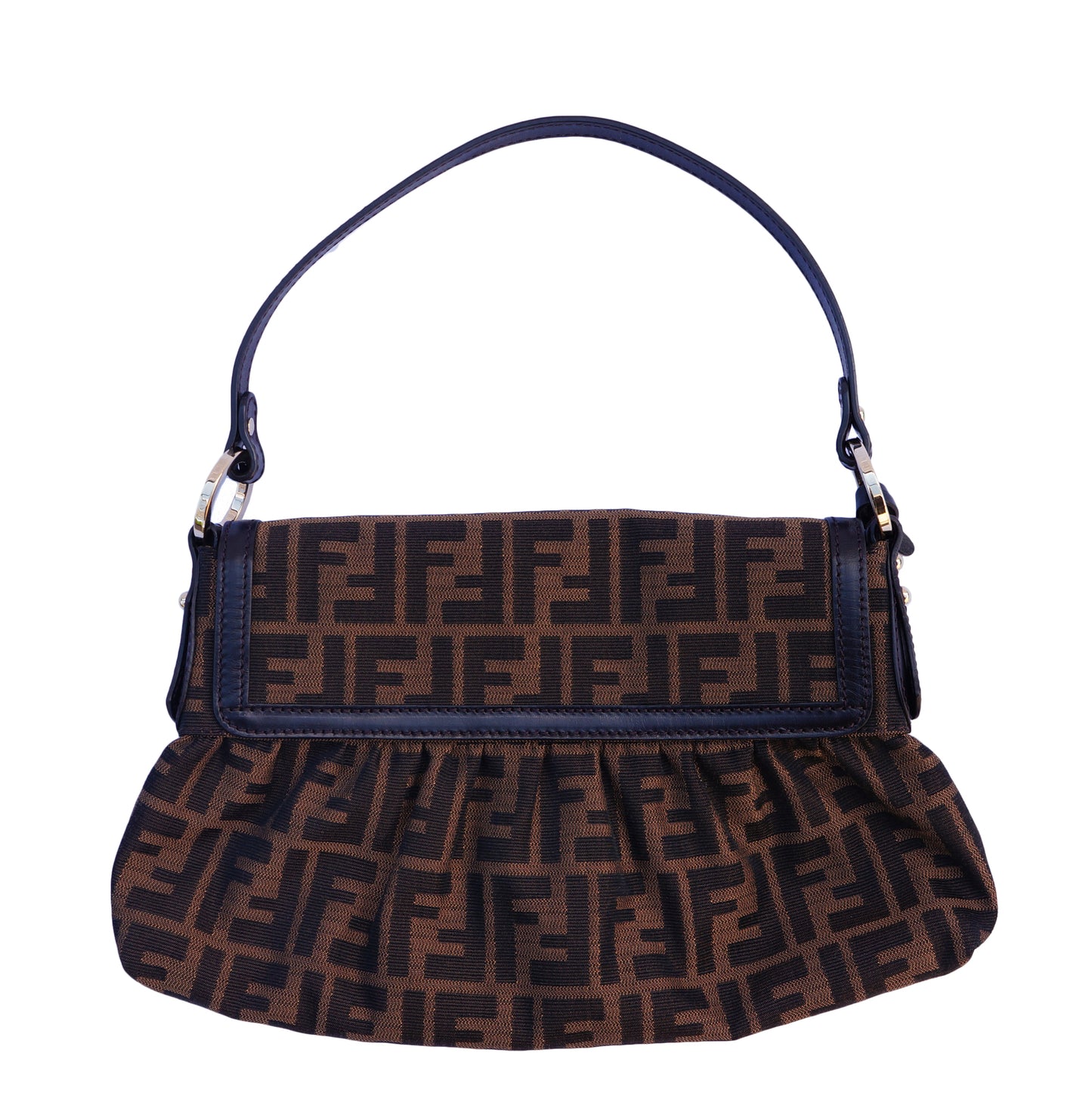 FENDI ZUCCA CHEF SHOULDER BAG - leefluxury.com