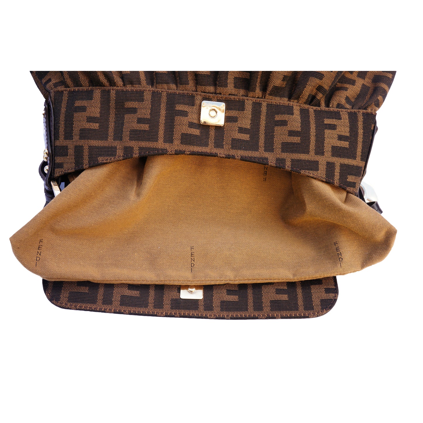 FENDI ZUCCA CHEF SHOULDER BAG - leefluxury.com