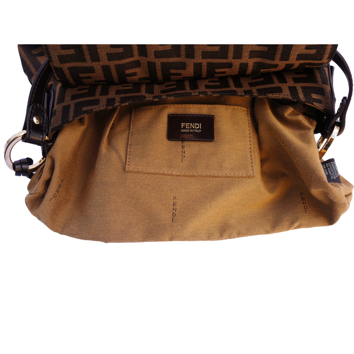 FENDI ZUCCA CHEF SHOULDER BAG - leefluxury.com