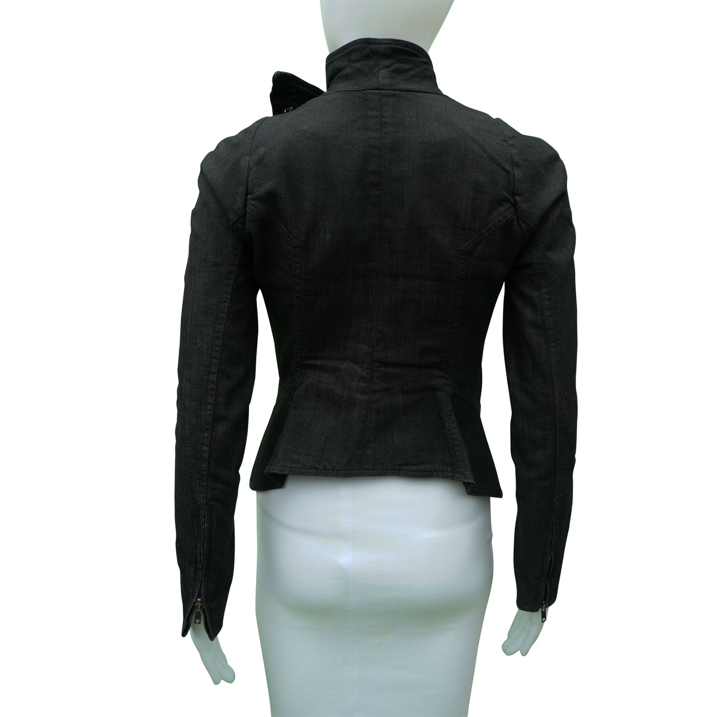 GARETH PUGH ASYMMETRICAL DENIM JACKET - leefluxury.com