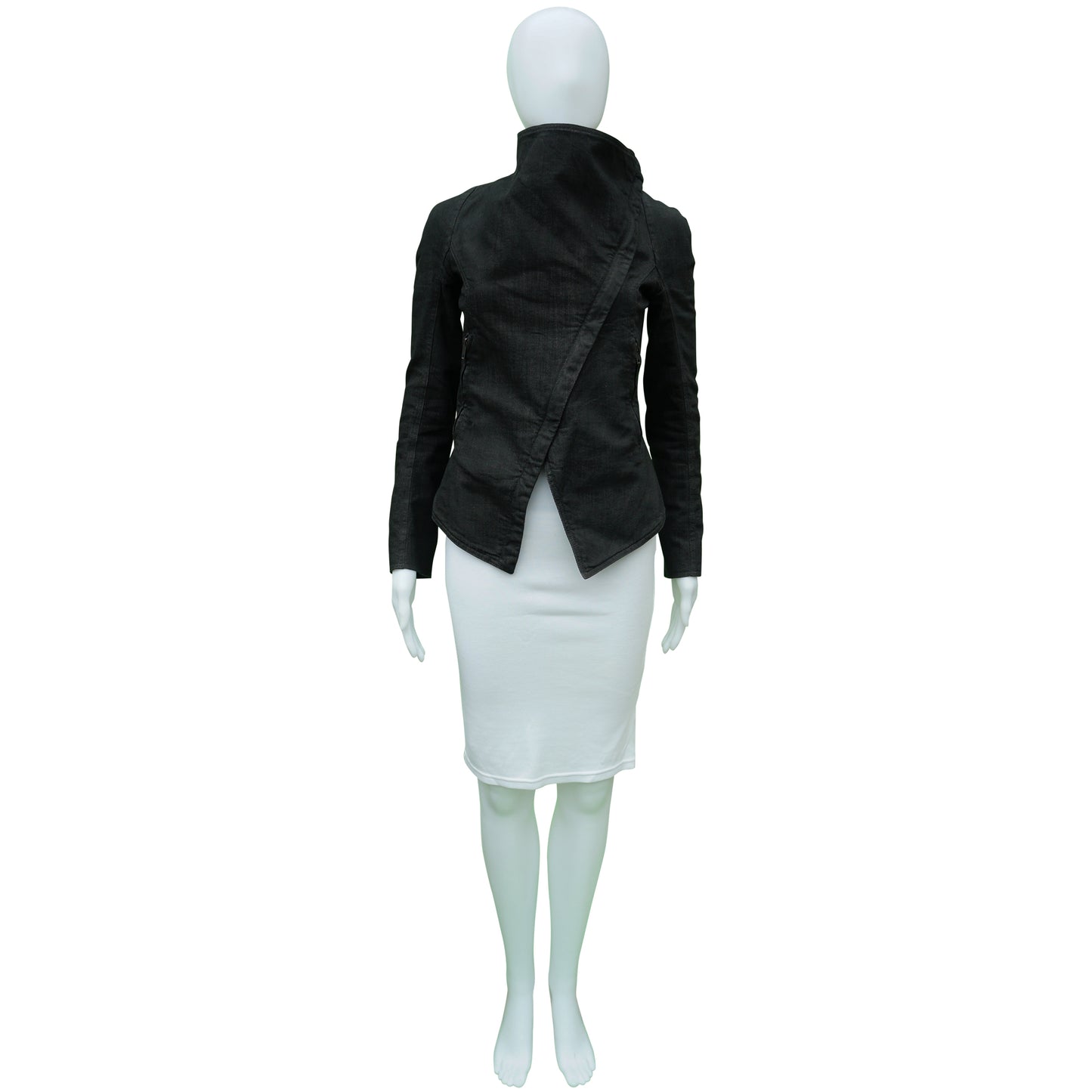 GARETH PUGH ASYMMETRICAL DENIM JACKET - leefluxury.com
