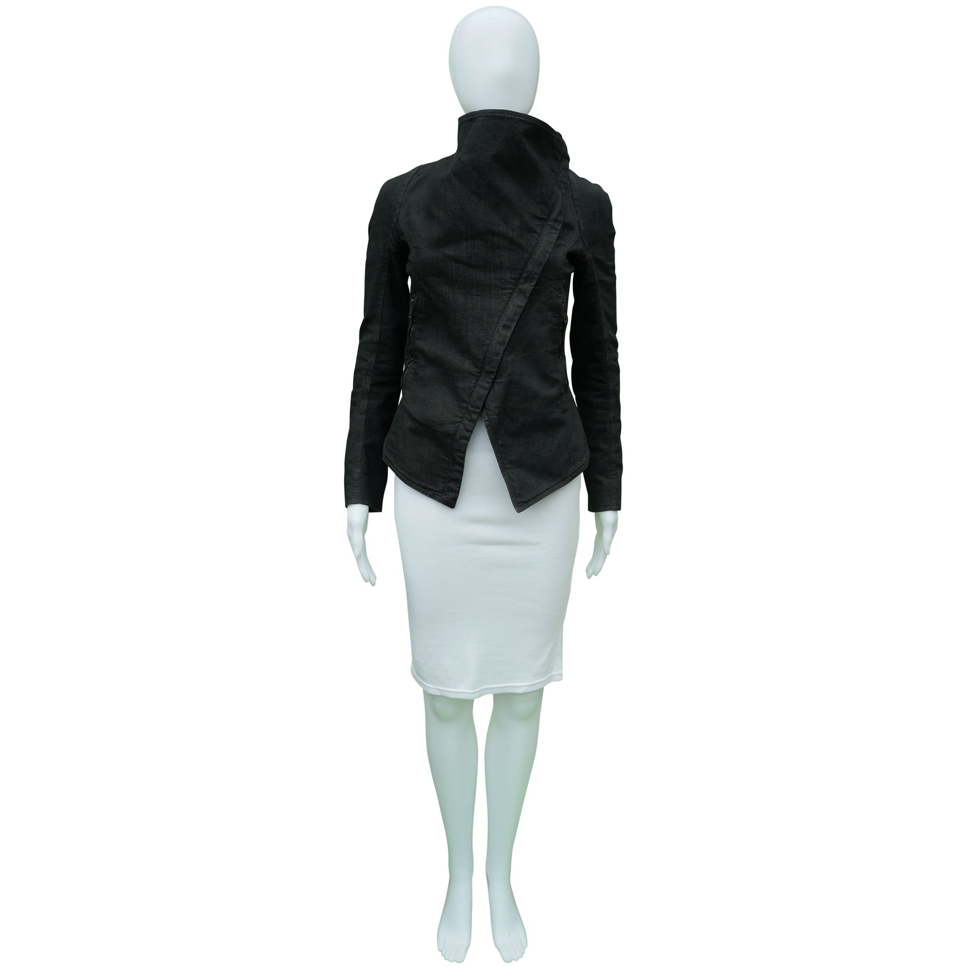 GARETH PUGH ASYMMETRICAL DENIM JACKET - leefluxury.com