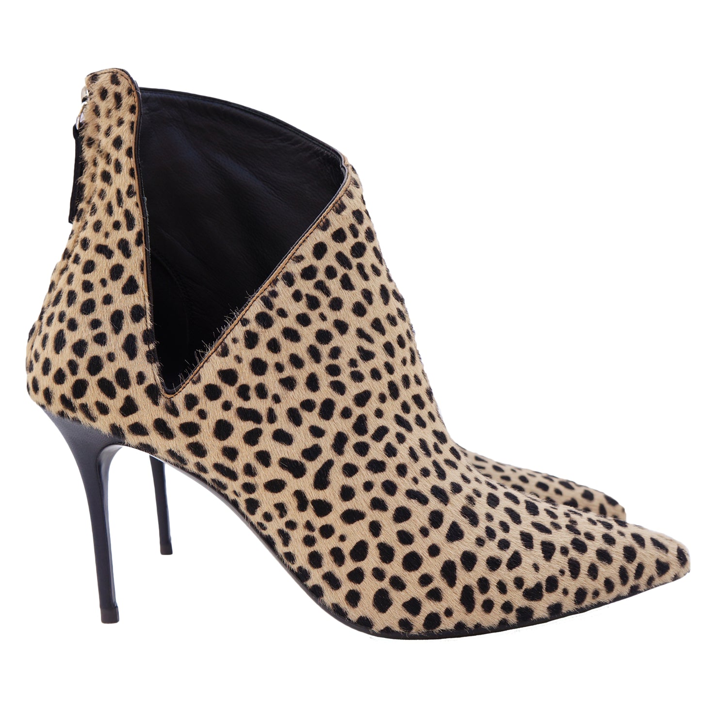 GIUSEPPE ZANOTTI LUCREZIA PONYHAIR ANKLE BOOTS - leefluxury.com