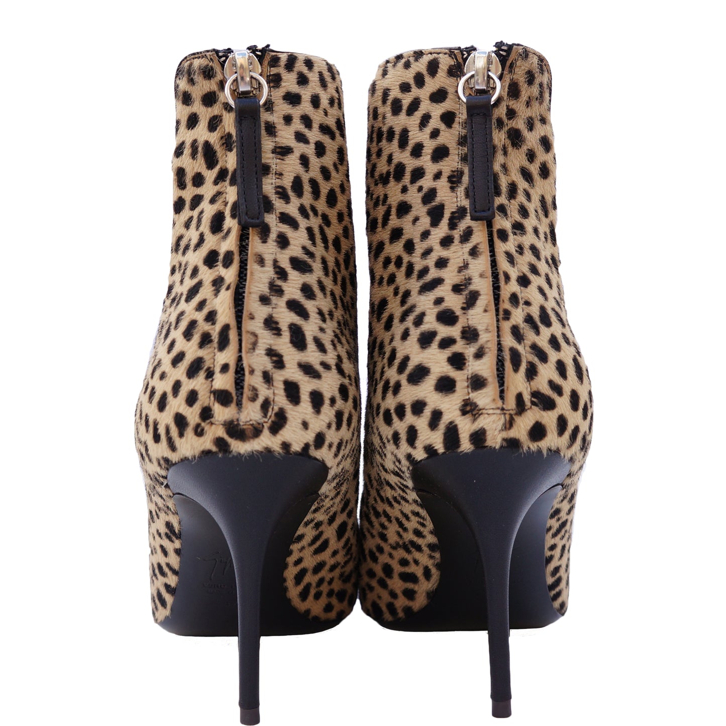 GIUSEPPE ZANOTTI LUCREZIA PONYHAIR ANKLE BOOTS - leefluxury.com