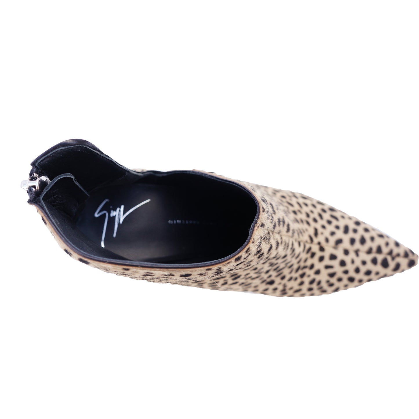 GIUSEPPE ZANOTTI LUCREZIA PONYHAIR ANKLE BOOTS - leefluxury.com