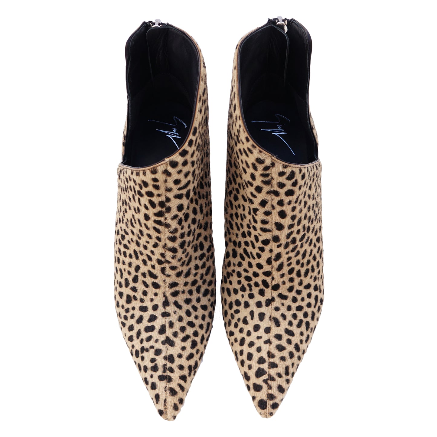 GIUSEPPE ZANOTTI LUCREZIA PONYHAIR ANKLE BOOTS - leefluxury.com