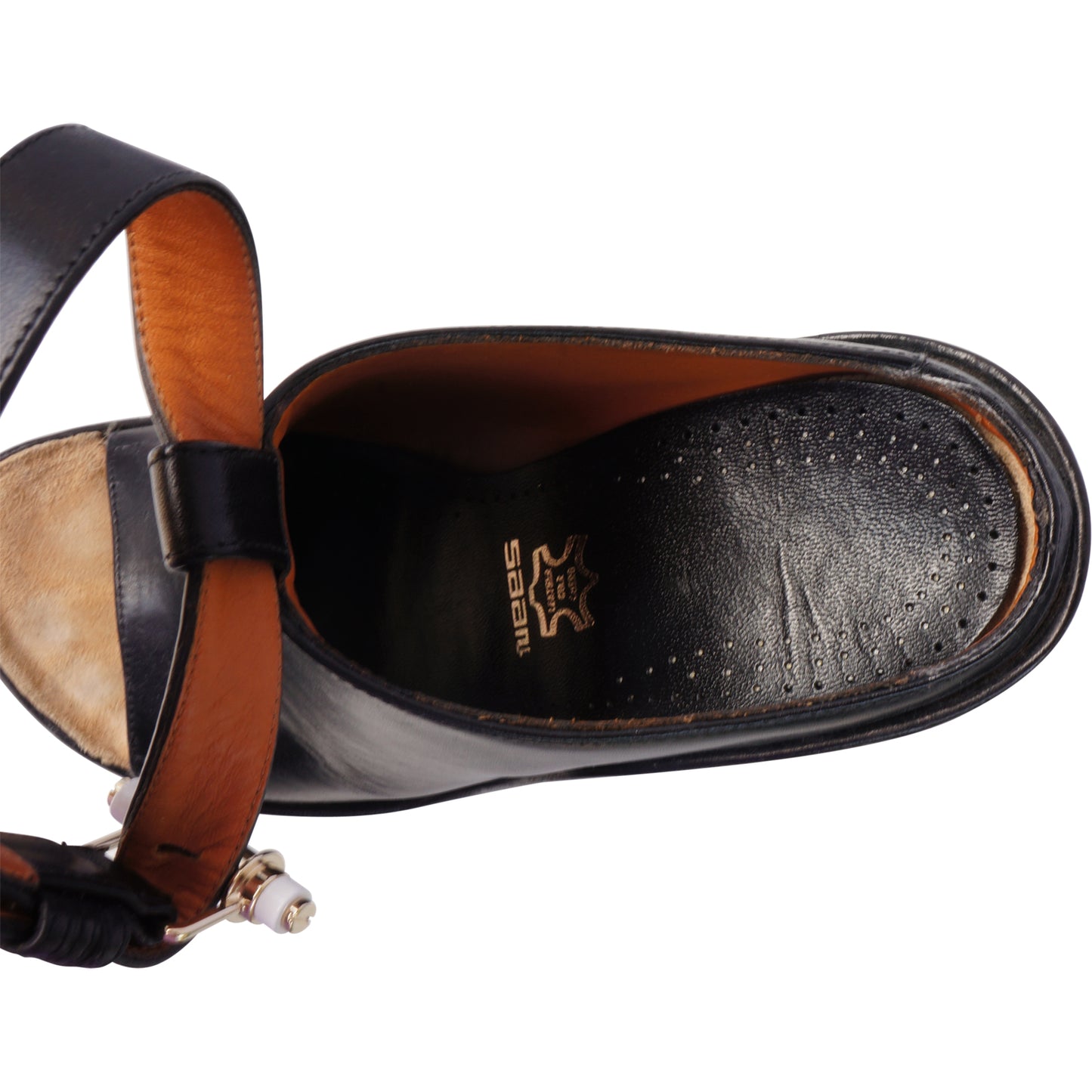 GIVENCHY BLACK LEATHER MULE SHOE - leefluxury.com