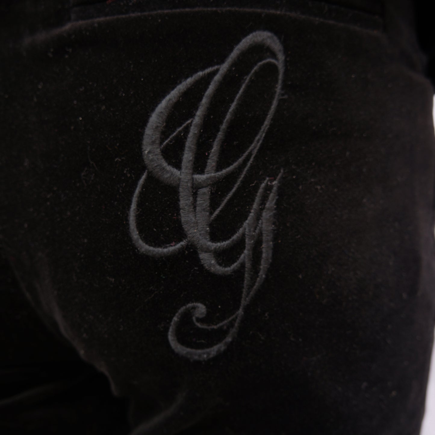 GUCCI BLACK VELVET 3 PIECE SUIT - leefluxury.com