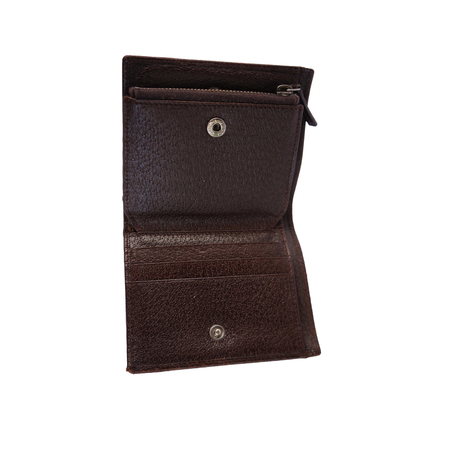 GUCCI GG CANVAS LEATHER WALLET - leefluxury.com