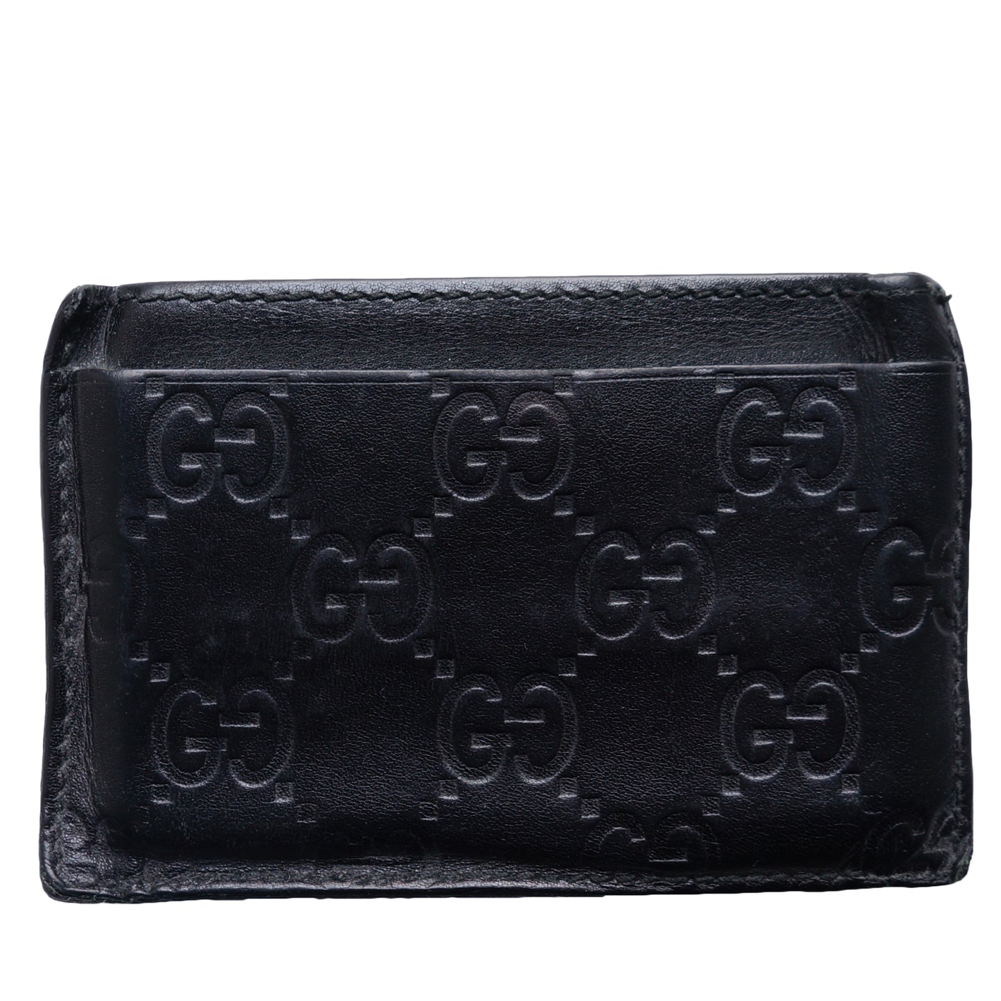 GUCCI GG GUCCISSIMA CREDIT CARD LEATHER HOLDER - leefluxury.com