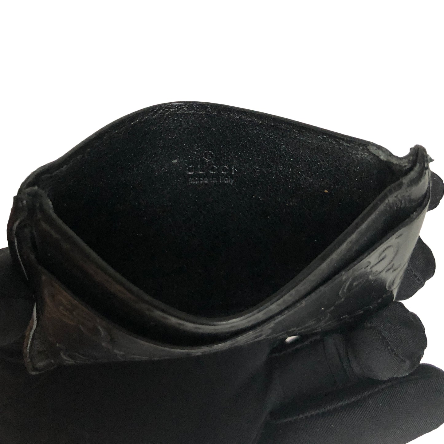 GUCCI GG GUCCISSIMA CREDIT CARD LEATHER HOLDER - leefluxury.com