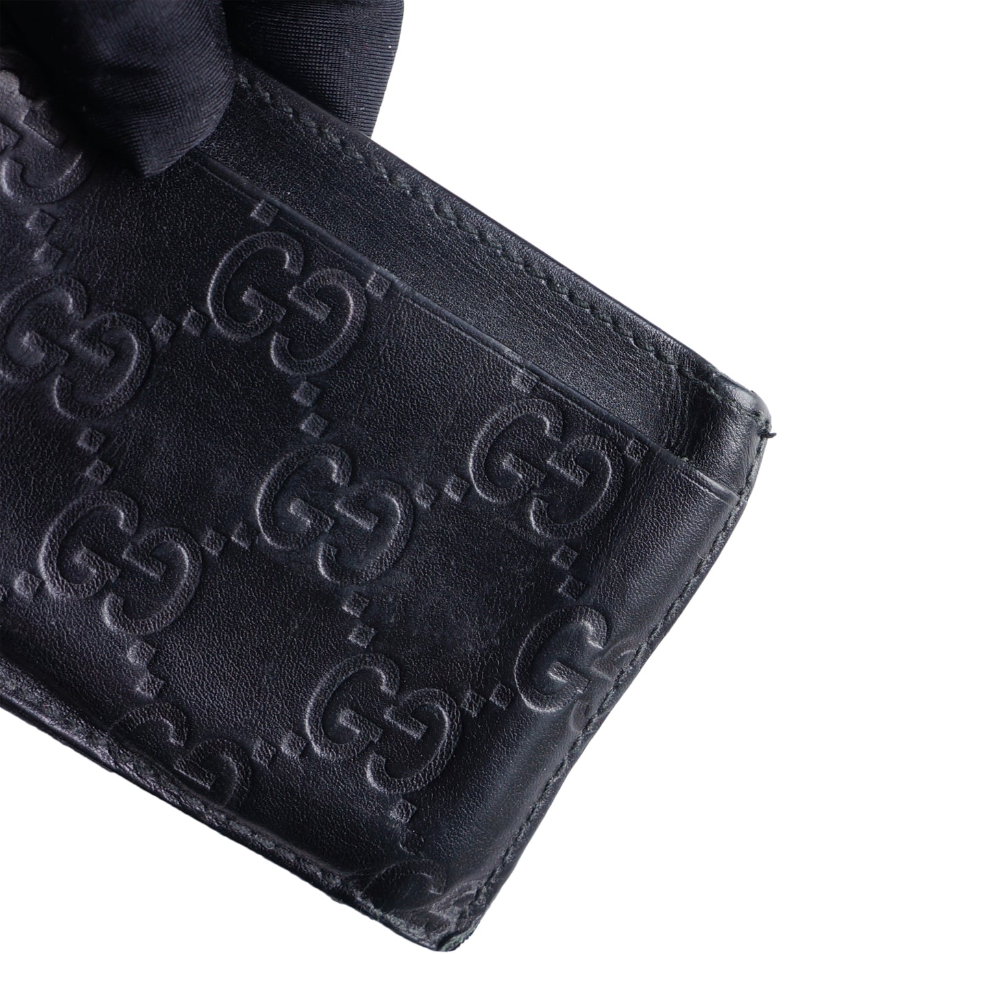 GUCCI GG GUCCISSIMA CREDIT CARD LEATHER HOLDER - leefluxury.com