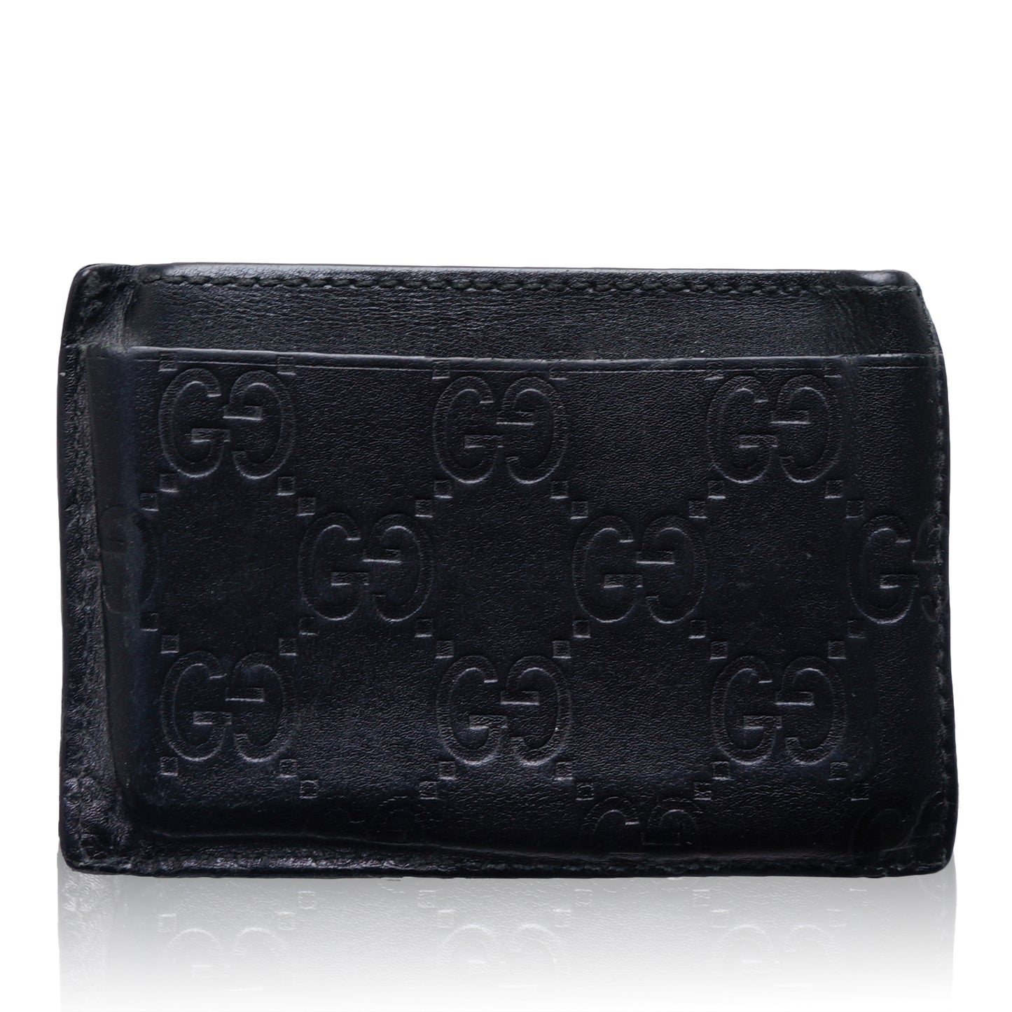 GUCCI GG GUCCISSIMA CREDIT CARD LEATHER HOLDER - leefluxury.com