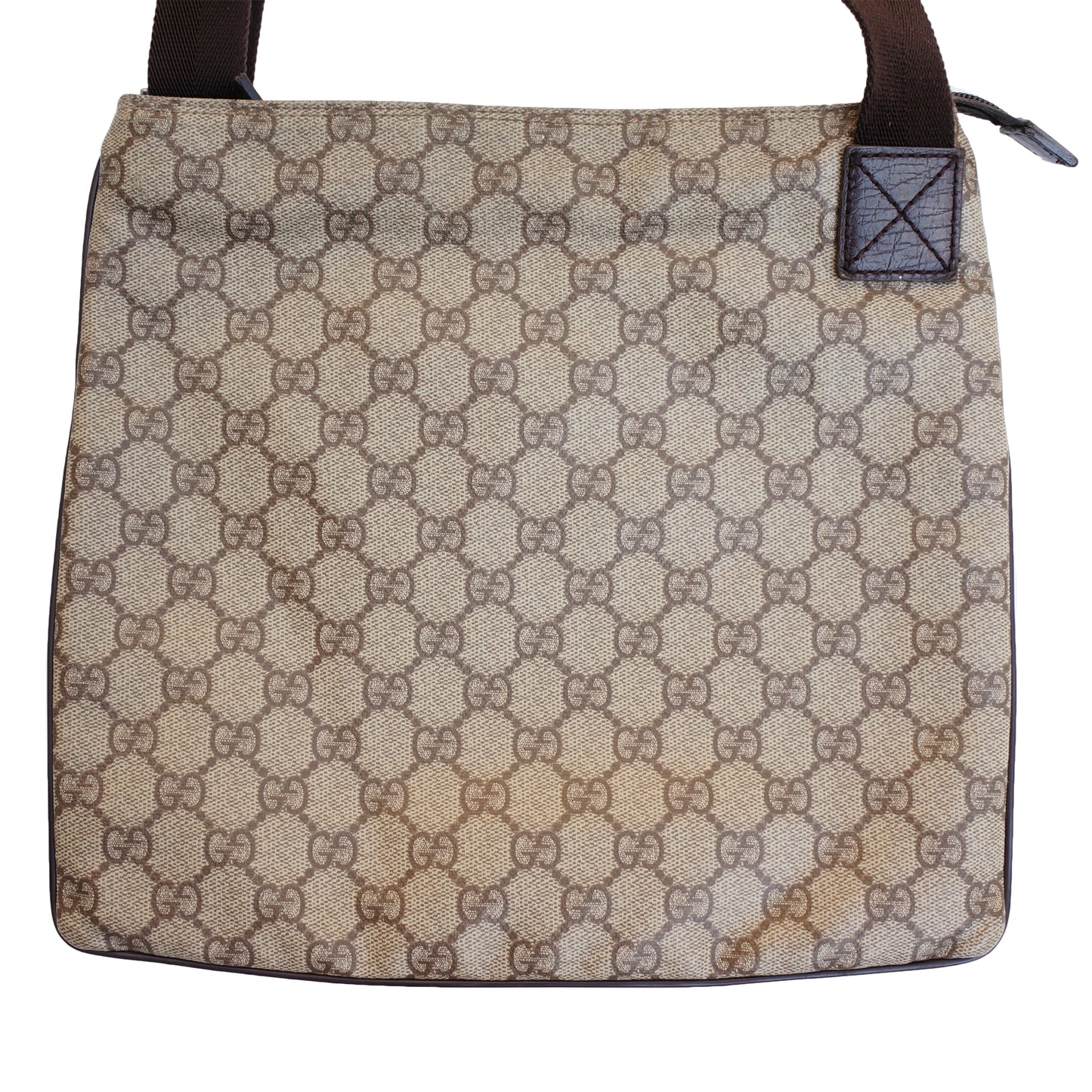 GUCCI GG SUPREME CROSSBODY MESSENGER TRAVEL BAG - leefluxury.com
