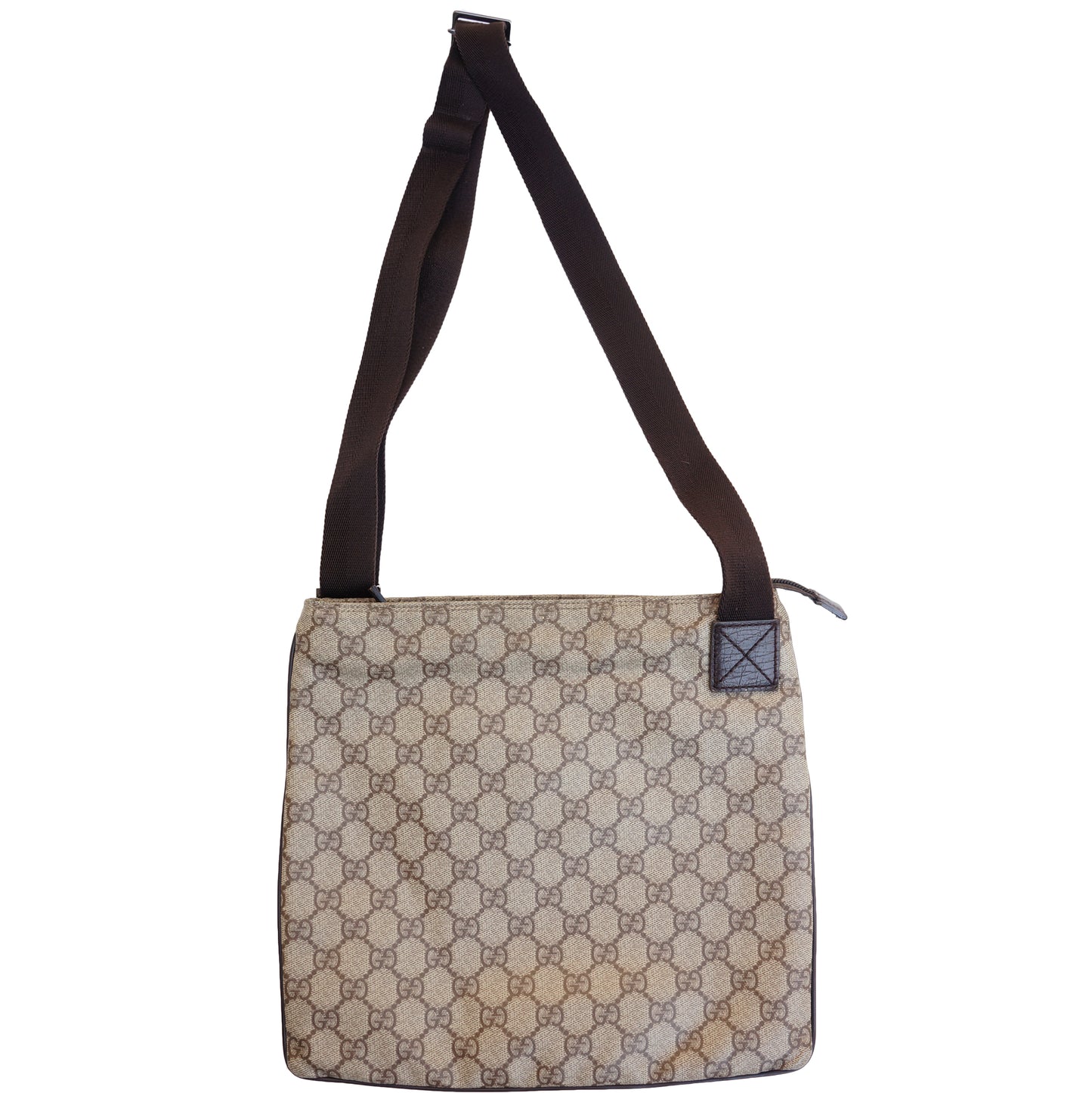 GUCCI GG SUPREME CROSSBODY MESSENGER TRAVEL BAG - leefluxury.com