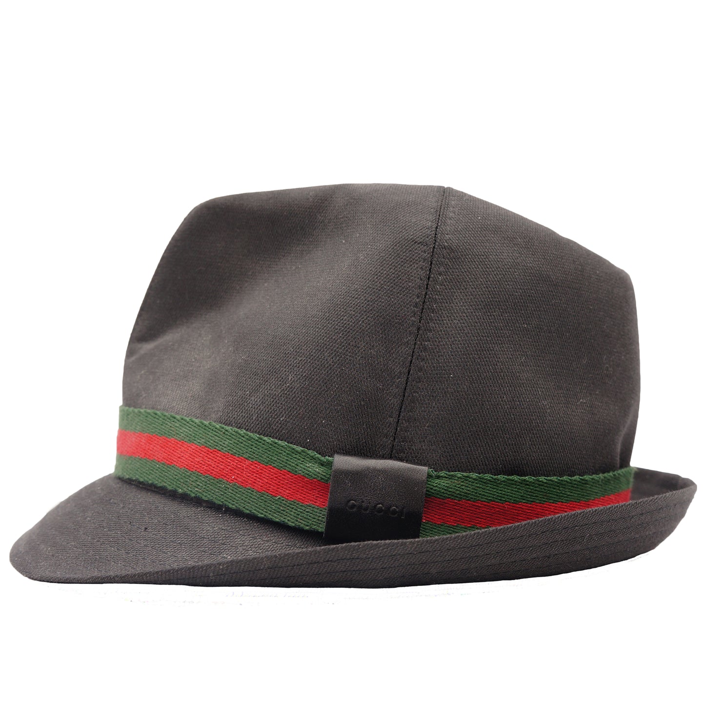 GUCCI WEB CANVAS FEDORA - leefluxury.com