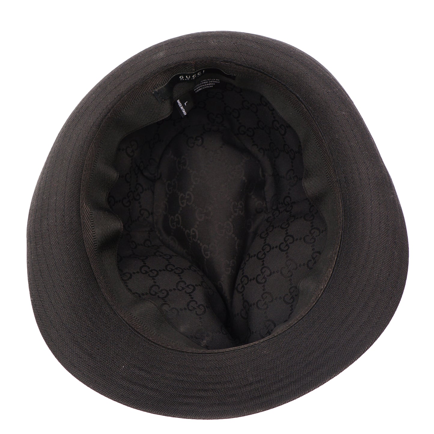GUCCI WEB CANVAS FEDORA - leefluxury.com