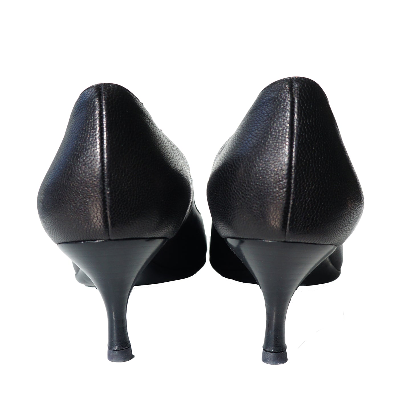 GUCCI METALLIC LEATHER POINTED TOE PUMPS - leefluxury.com