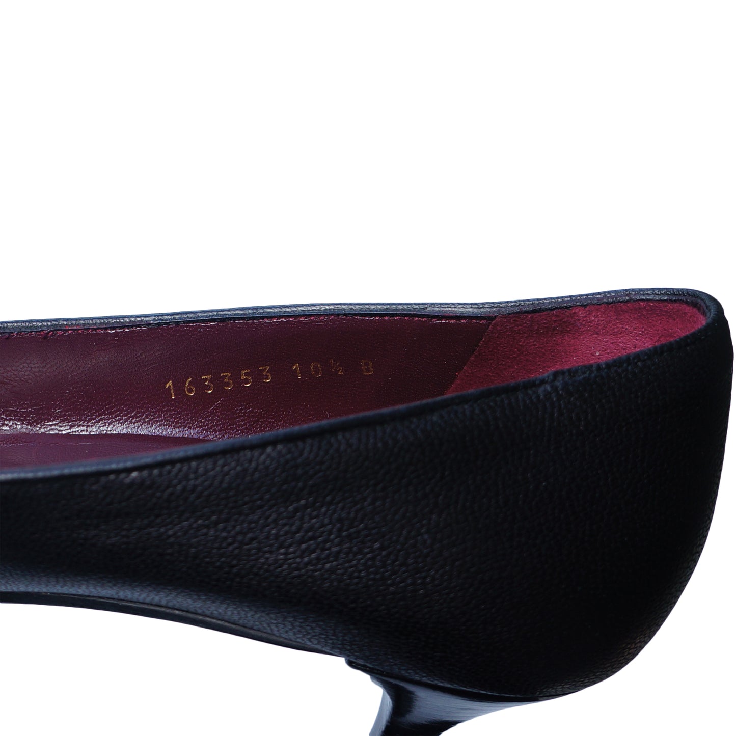 GUCCI METALLIC LEATHER POINTED TOE PUMPS - leefluxury.com