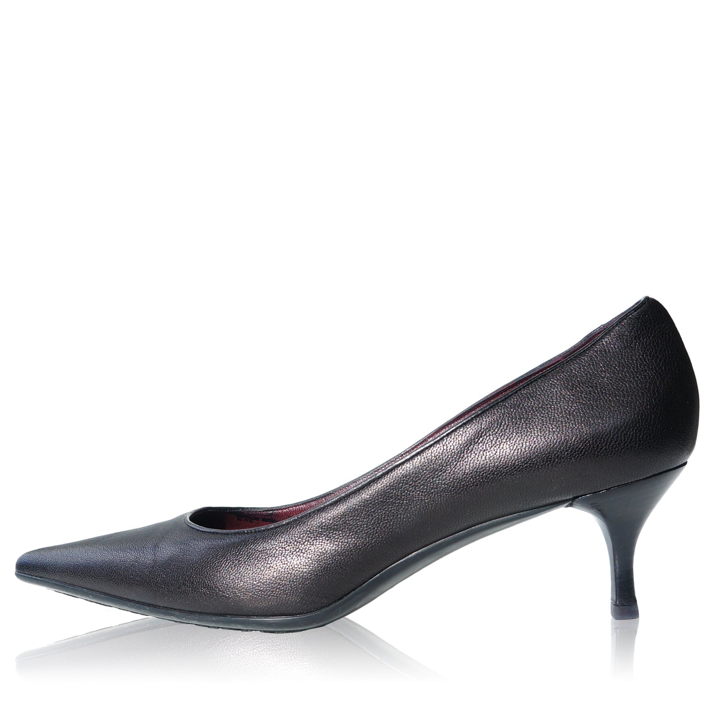 GUCCI METALLIC LEATHER POINTED TOE PUMPS - leefluxury.com
