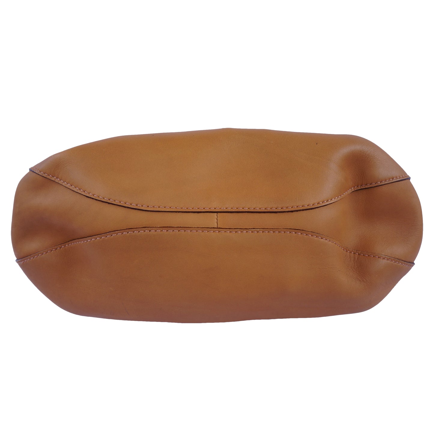 GUCCI BROWN LEATHER HANDLE BAG - leefluxury.com